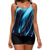 Blue Oblique Stripes