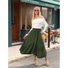 image:imageArolina Women Long Skirts High Waist Skirts Renaissance Maxi Skirts Summer Casual Elegant A Line Flowy Skirts with PocketsAmy Green