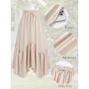 image:imageArolina Women Long Skirts High Waist Skirts Renaissance Maxi Skirts Summer Casual Elegant A Line Flowy Skirts with PocketsBeige