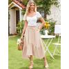 image:imageArolina Women Long Skirts High Waist Skirts Renaissance Maxi Skirts Summer Casual Elegant A Line Flowy Skirts with PocketsBeige