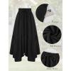 image:imageArolina Women Long Skirts High Waist Skirts Renaissance Maxi Skirts Summer Casual Elegant A Line Flowy Skirts with PocketsBlack