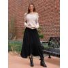 image:imageArolina Women Long Skirts High Waist Skirts Renaissance Maxi Skirts Summer Casual Elegant A Line Flowy Skirts with PocketsBlack