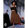 image:imageArolina Women Long Skirts High Waist Skirts Renaissance Maxi Skirts Summer Casual Elegant A Line Flowy Skirts with PocketsBrown