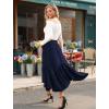 image:imageArolina Women Long Skirts High Waist Skirts Renaissance Maxi Skirts Summer Casual Elegant A Line Flowy Skirts with PocketsNavy Blue