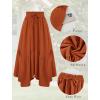 image:imageArolina Women Long Skirts High Waist Skirts Renaissance Maxi Skirts Summer Casual Elegant A Line Flowy Skirts with PocketsOrange