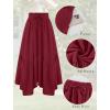 image:imageArolina Women Long Skirts High Waist Skirts Renaissance Maxi Skirts Summer Casual Elegant A Line Flowy Skirts with PocketsRed