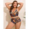 image:imageArolina Womens High Waisted Bikini Bottoms Swim Bottom Ruched Full Coverage Retro Bathing Suit BottomsMidnight Garden
