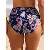 image:imageArolina Womens High Waisted Bikini Bottoms Swim Bottom Ruched Full Coverage Retro Bathing Suit BottomsPaisley
