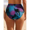 image:imageArolina Womens High Waisted Bikini Bottoms Swim Bottom Ruched Full Coverage Retro Bathing Suit BottomsPurple Pineapple