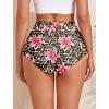 image:imageArolina Womens High Waisted Bikini Bottoms Swim Bottom Ruched Full Coverage Retro Bathing Suit BottomsTropical Leopard