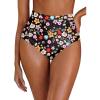 image:imageArolina Womens High Waisted Bikini Bottoms Swim Bottom Ruched Full Coverage Retro Bathing Suit BottomsSmall Floral
